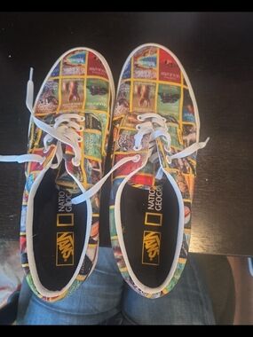 National Geographic Multicolor Graphic Canvas Sneakers